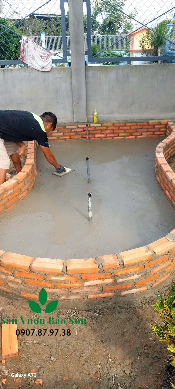 Thi công tường thác nướcThủ Đức