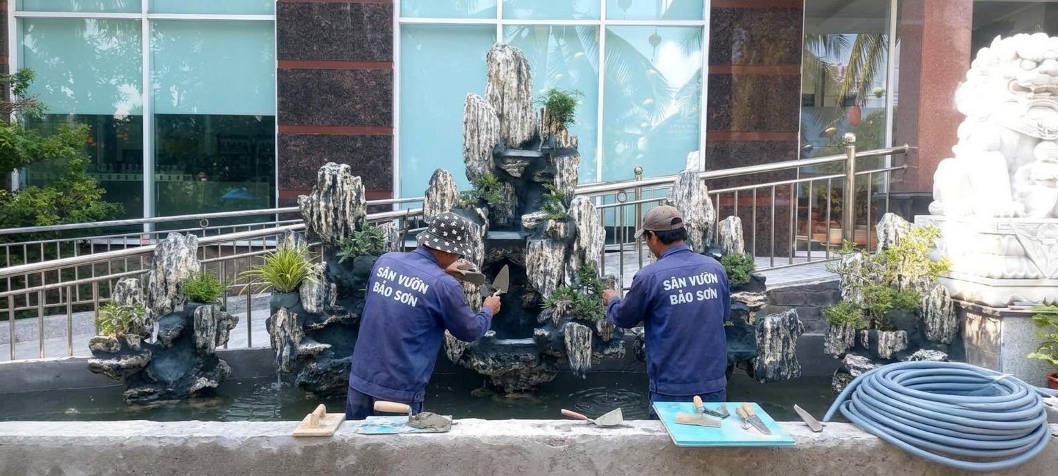 Thi công hòn non bộ quận 7