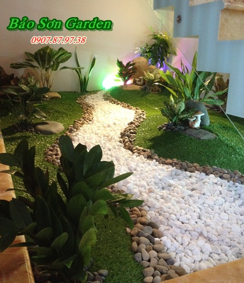 tiểu cảnh cầu thang đẹp