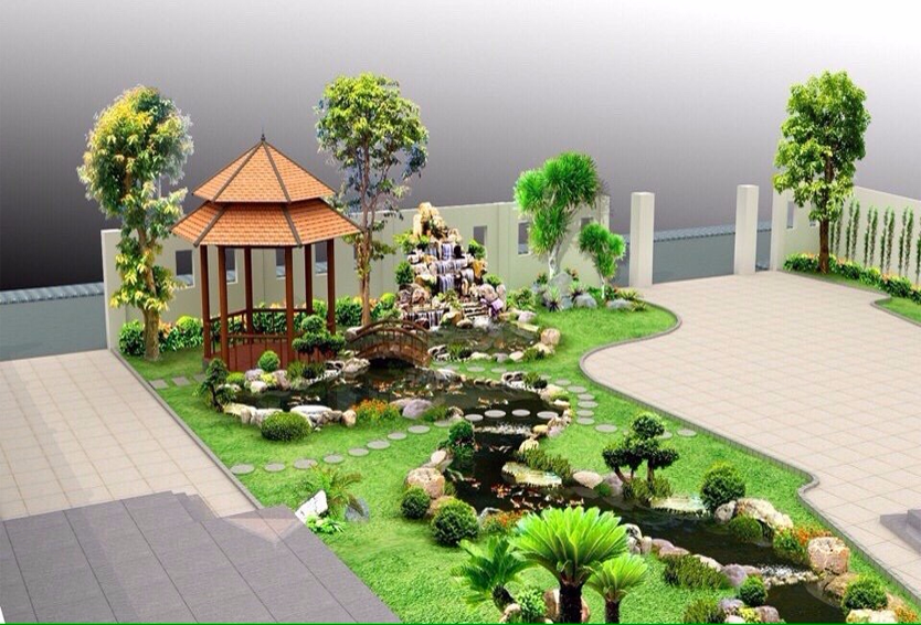 sân vườn nhà hiện đại
