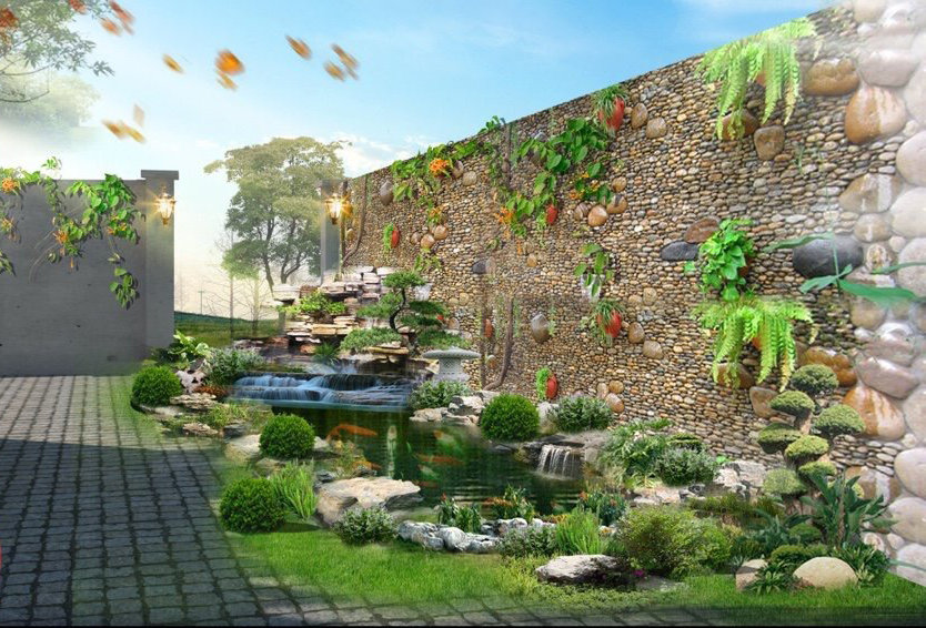 tiểu cảnh đẹp sân vườn
